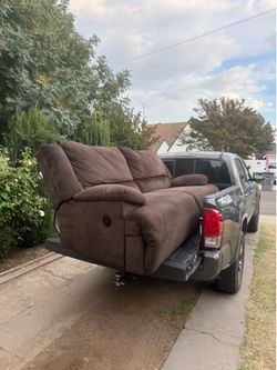 Brown Reclining Sofa