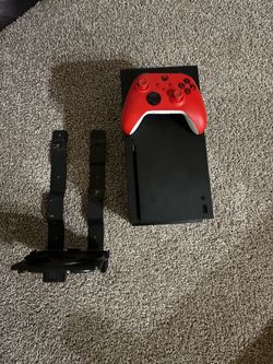 Xbox Series X Console with Red Controller