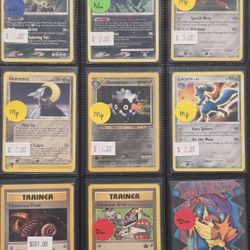 Pokemon Cards Vintage/Mid Era cards ranging from $1 to $9 each (9)
