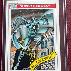 1990 Impel Marvel Universe Series 1 Trading Card #26 Moon Knight RJS