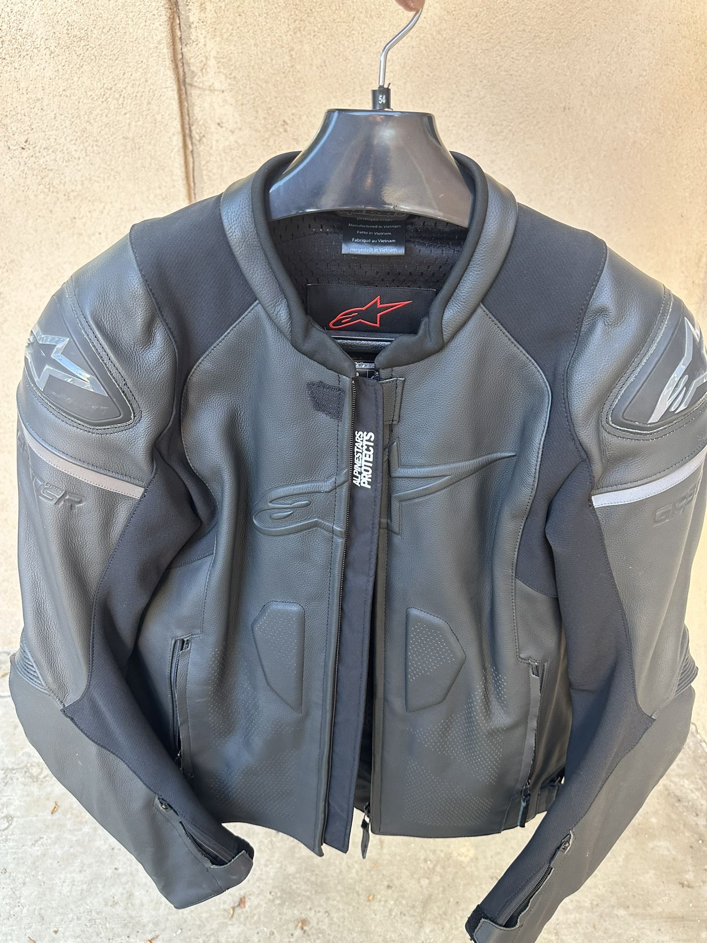 Alpinestars Leather Jacket Black