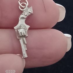 Vtg.sterling Silver Pistol Gun Charm