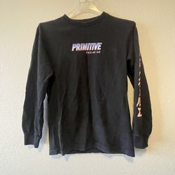 Primitive x Dragon Ball Z Mecha Frieza Long Sleeve Shirt Top Big Anime, Size S