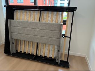 Nice like new bed with storage and beautiful headboard