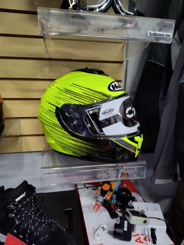HJC High Visibility Motorcycle Helmet Brand New Size Large Special Deal $179 Brand New In A Box