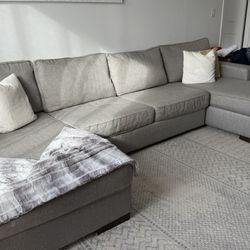 Double chaise sleeper Sectional 