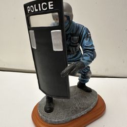 Limited Edition Blue Hats of Bravery “Ready For Action” SWAT Police Figure