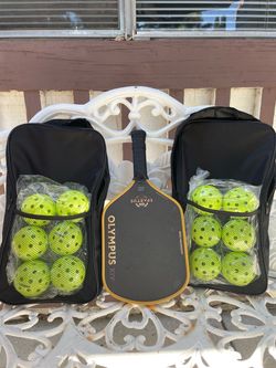 Pickleball Set with Bags and Balls