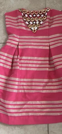 Strapless Lilly Pulitzer Dress Sz 2