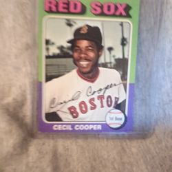 1975 Topps Cecil Cooper Card