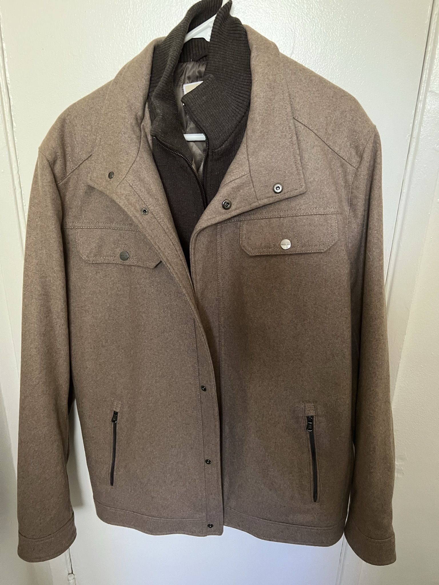 Michael Kors Men’s Wool Coat Jacket Size XL-T