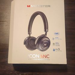 Monster ICON ANC Wireless Headphones – Black