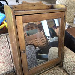 Antique Storage Mirror