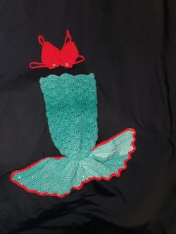 Mermaid tail photo prop/blanket