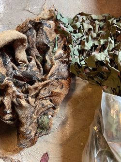 Duck Blind Cover and Decoys