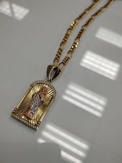 14k Gold Pendant Necklace 16.1g