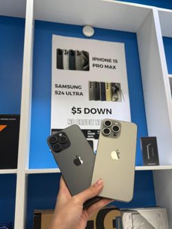 Apple iPhone 15 Pro Max 5G - Pay $5 DOWN AVAILABLE - NO CREDIT NEEDED