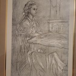 Beautiful Framed Sketch, Signed