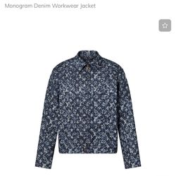 Louis Vuitton Monogram Workwear Denim Jacket Zip up Denim Jacket