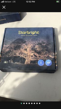 Christmas Lights Starbright Solar LED String Lights Warm White 150 Bulbs Lights 8 Modes New 3 Available $25.00 Each 