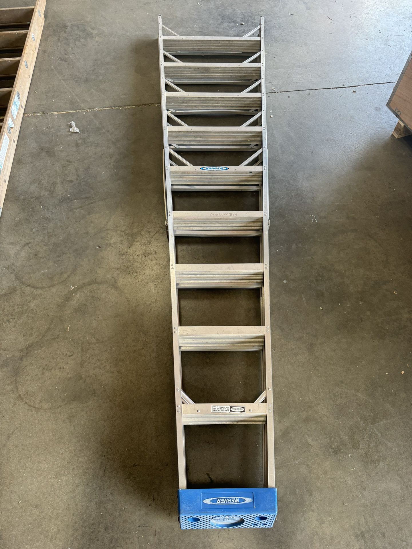 Werner 10’ Ladder. Type 1. Aluminum Commercial