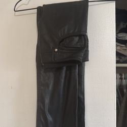 Black Express Leather Pants 