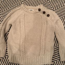 Kids Old Navy Cream Sweater - 3T