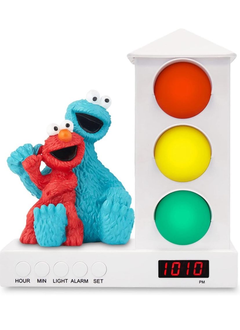 Sesame Street Digital Alarm Clock - Elmo & Cookie Monster