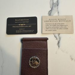Buffalo Skin Money clip With California State Seal