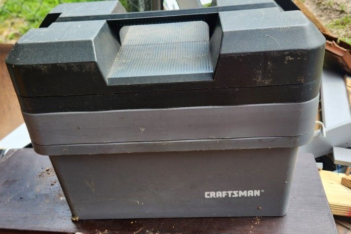 Vintage Craftsman Plastic Tool Box Portable Stackable 2 Trays