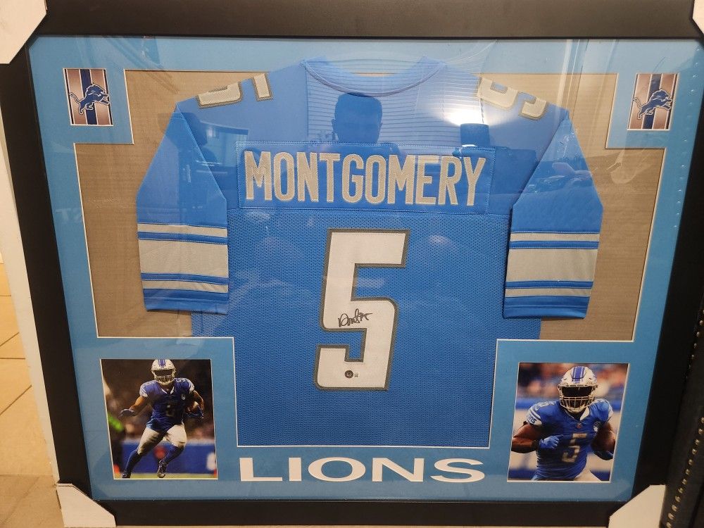 David Montgomery Autographed Detroit Lions Jersey