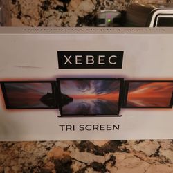 Xebec Tri-Screen 10.1” Portable Laptop Monitor - Dual Screen Add-On - Open Box