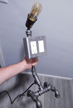 Custom made industrial/steampunk lamp