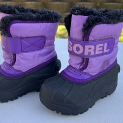 SOREL Kid’s Snow Boots Size 8 - LIKE NEW!