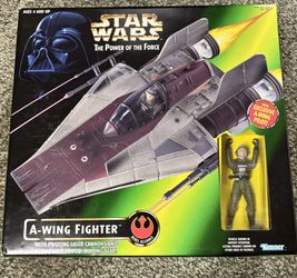 1997 Star Wars Kenner A-Wing Fighter Power of the Force Unopened 