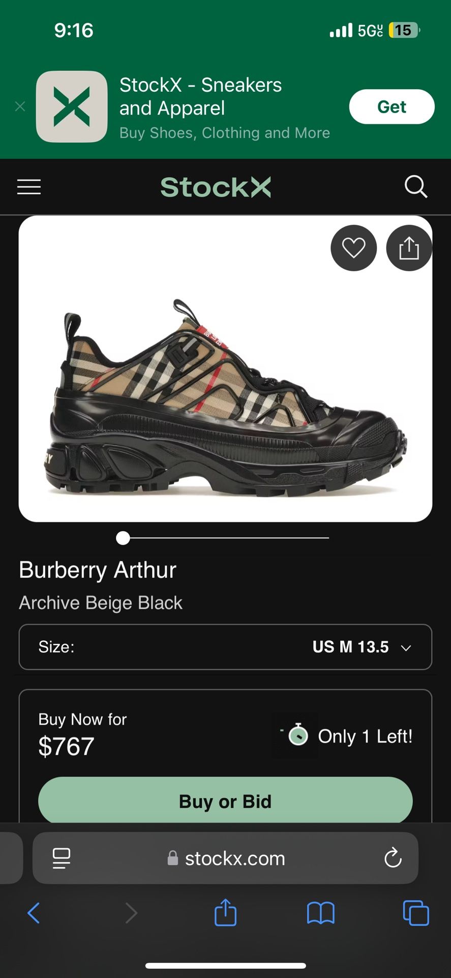Burberry Arthur