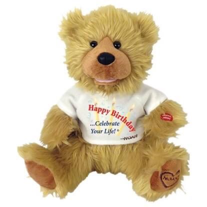 Great Christmas Present-Chantilly Lane Noah "Happy Birthday" Bear 12"