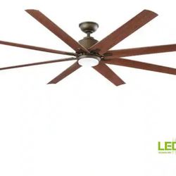 New Ceiling Fan 72 in. Integrated LED Indoor/Outdoor Espresso Bronze with Light and Remote Control