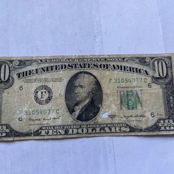 1950 C Series $10 Ten Dollar Note
