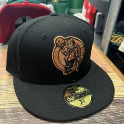 CELTICS METALLIC ORANGE FITTED