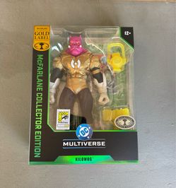 In Hand, Brand New, Never Opened 2026 SDCC Exclusive - Mcfarlane - DC Green Lantern - Yellow Lantern Kilowog - Gold Label Platinum Edition