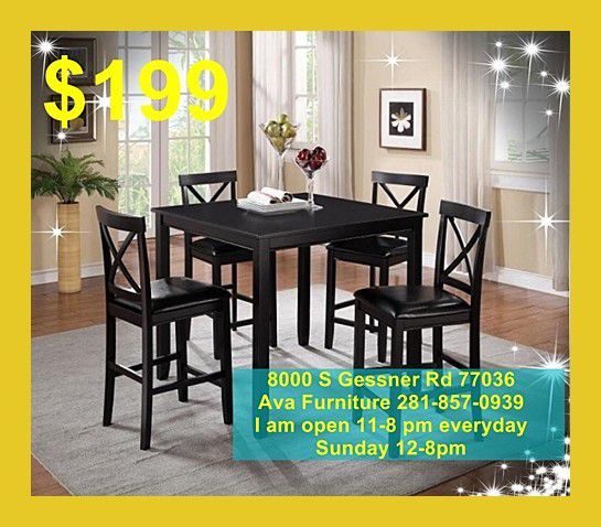 5 pieces dining room table set $199