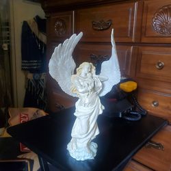 Angel Protecting Baby Statue Figurine 