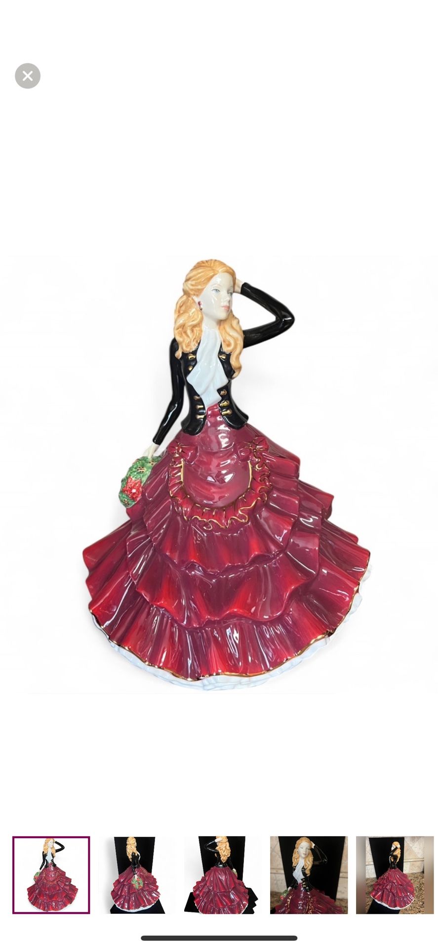 Royal Doulton Season of Joy Christmas Day 2017 figurine HN5853 signed