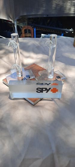 SPY. Eye Glass Holders and Placard
