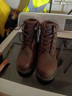 Mens Brown Sketchers Work Boots