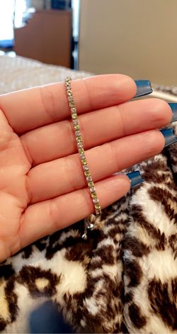 Pandora Tennis Bracelet - Sterling Silver Cubic Zirconium & Peridot (August Birthstone)
