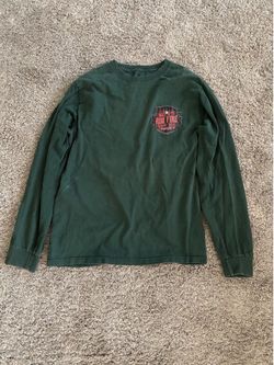 Vintage 2013 Yosemite Rim Fire California Wildland Firefighter Forest Green Long Sleeve Shirt