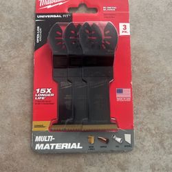 Milwaukee 3pc universal Fit Multi-Material bi-metal Blades (Titanium Enchanced)