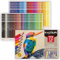 KALOUR 72 Count Colored Pencils for Adult Coloring Books, Soft Core,Ideal for Drawing Blending Shading,Color Pencils Set Gift for Adults Kids Beginner